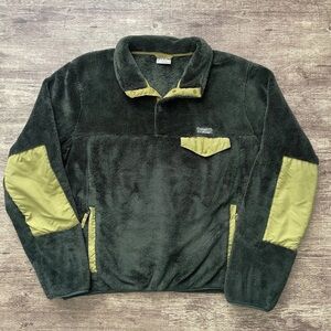 L.L. Bean Snap Fleece Sherpa Pullover 3 Button Quarter “Zip”